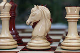 The Stallion of Columbus Series Luxury Staunton Padouk/Boxwood Chess set: King Height 4.4"