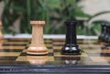 1849 Early Version Reproduced 4.4" Chess Set in Distressed Boxwood/Ebony