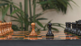 Commemorative Signature Series 3.625" Staunton Chessmen by MANDEEP SAGGU in Distressed Boxwood/Ebony
