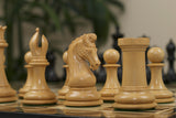 Tristan Series Luxury Staunton Chess Pieces in Ebony wood: King Size 4.4"