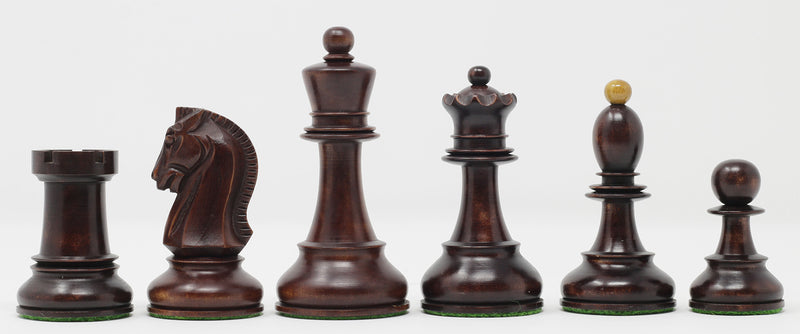 Vintage Chess Set, Inlaid Chess board and Staunton French Chess Pieces -  Artedeco - Online Antiques