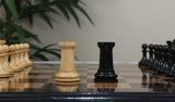 The Legendary Artisan Series Luxury Staunton Boxwood/Ebony Chess Pieces - 4.4" King