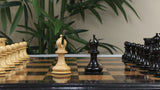 Original Reproduction Nathaniel 1849 Vintage 4.4" Chess Pieces in Boxwood & Ebony