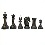 Heritage Series Ebony Staunton 4.4" Chess Set