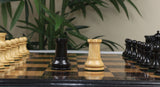 Original Reproduction Nathaniel 1849 Vintage 4.4" Chess Pieces in Boxwood & Ebony
