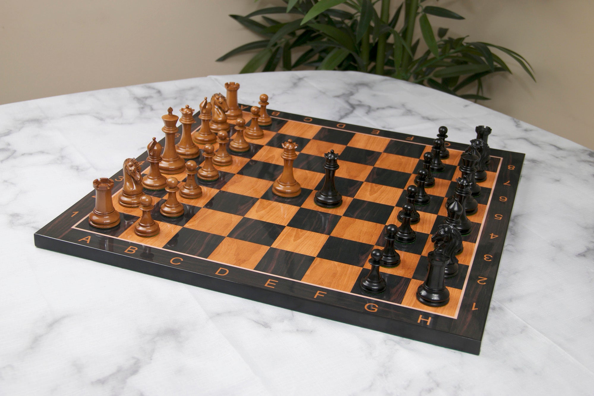 The Santa Series Hand Carved Chess Pieces Matte Finish Boxwood