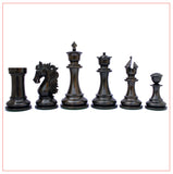 Heritage Series Ebony Staunton 4.4" Chess Set