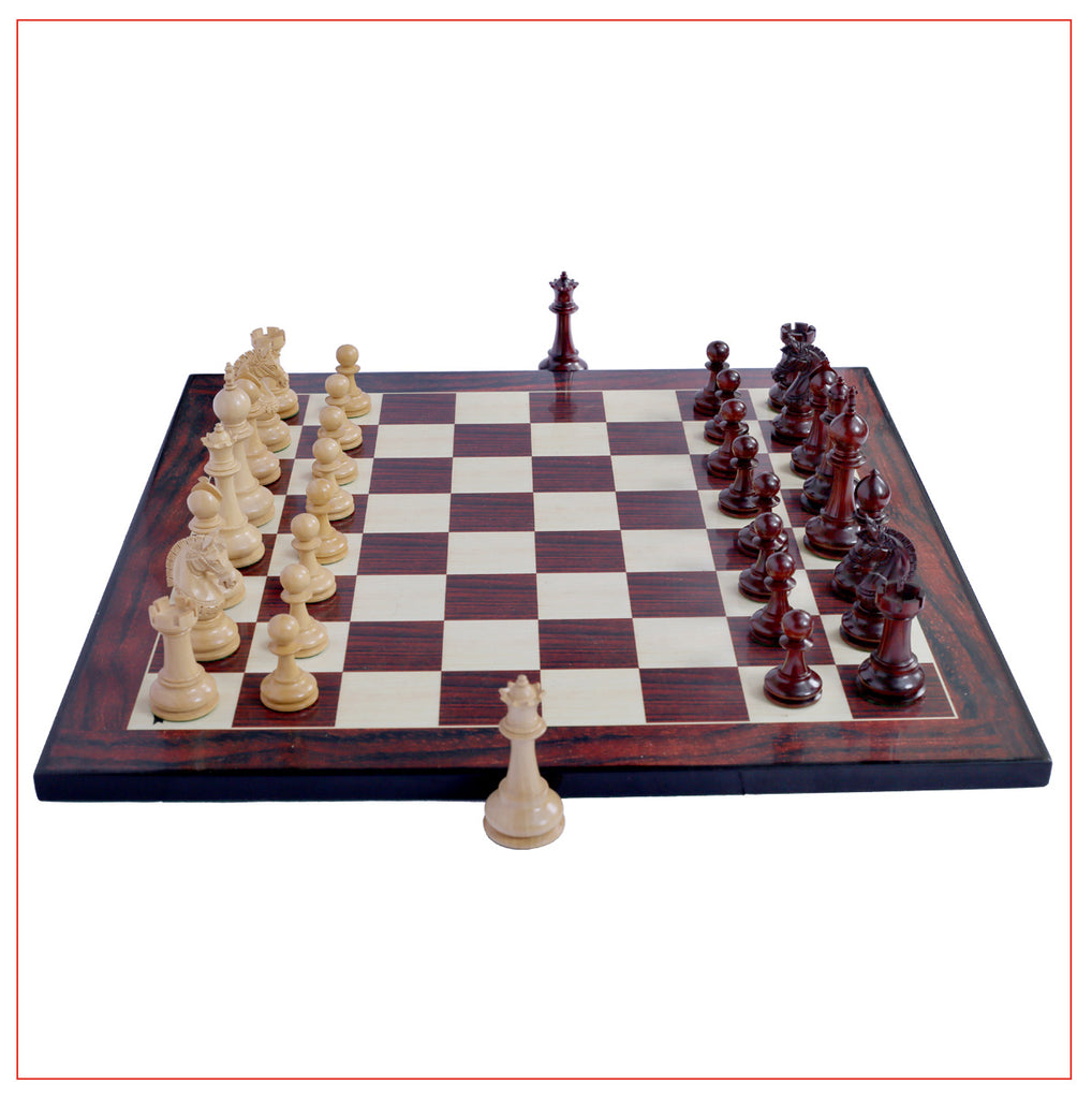 Aristocrat Series Padouk Wood Chess Set