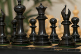 Valluzia Series 4.4" Luxury Staunton Chessmen in Ebony and Boxwood