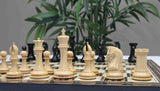 Grand Collection Signature Series Luxury Staunton Chess Pieces in Ebony and Boxwood: King Size 4.4"