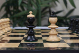 The Austrian Coffehouse Series Luxury 4" Chessmen in Natural Boxwood & Ebony