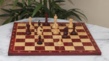 Chess Board with Notations square size 2.25" X 2.25" Padouk for 4" to 4"  Chess Set