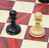 Warrior Series Premium Staunton 4" Chessmen in Ebony and Box Wood