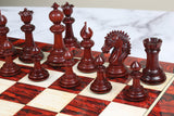 The Arthurian Series 4.4" Luxury Artisan Staunton Padouk Wood Chess Pieces