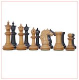 Mecadon Series 4.4" Ebony Wood Staunton Chess Set