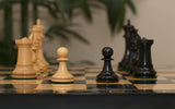 Emil Kemeny 1892-93 Reproduced Staunton 3.75" Chessmen in Non-Antiqued Boxwood/Ebony Wood