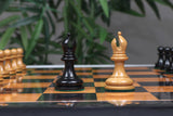 Original Reproduction Nathaniel 1849 Vintage 3.75" Chess Pieces in Antiqued Boxwood & Ebony
