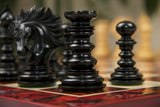 Raging Stallions Series Luxury Staunton Ebony Wood Chessmen - 4.4" King
