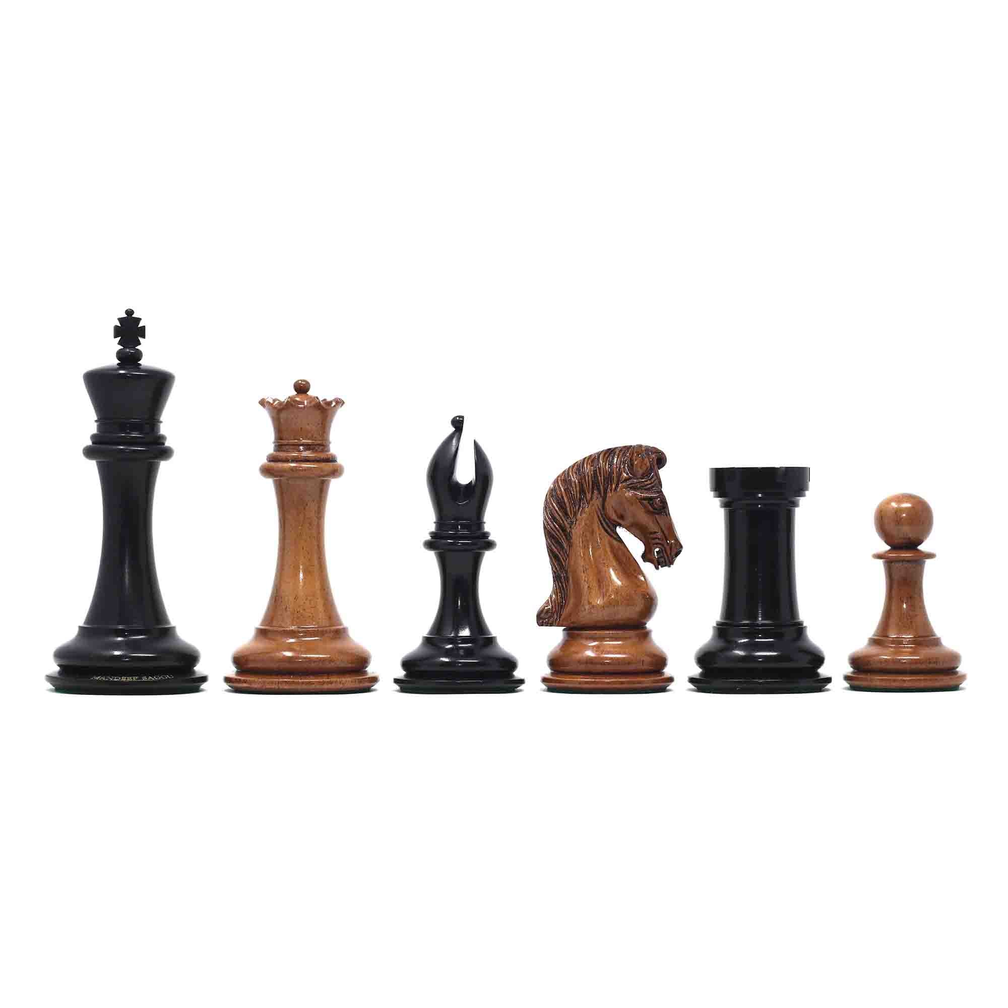Combo of 3.6 Professional Staunton Chess Set - Pieces in Ebonised Box Combo of 3.6 Professional Staunton Chess Set - Pieces in Ebonised Box
