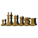 Jaques 1867 Small Club Library 3.275" Ebony wood Chess Set