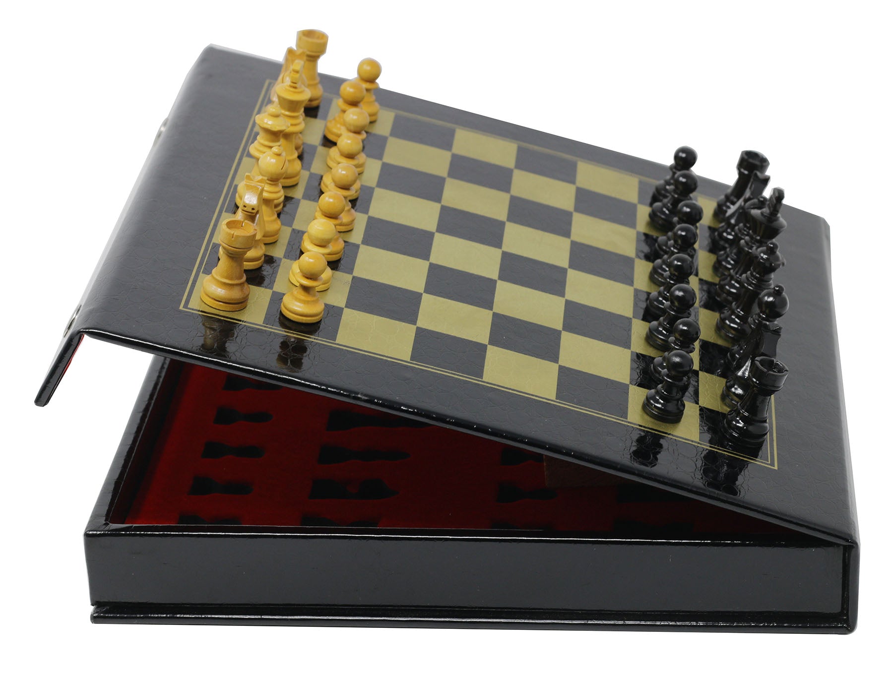 Leatherette Magnetic Self Storage Chess Box