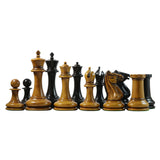 Morphy  Cooke 1849-50 Vintage 4.4" Reproduction Chess Set in Distressed Antique Look