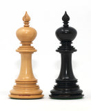 Valluzia Series 4.4" Luxury Staunton Chessmen in Ebony and Boxwood