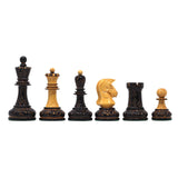 Dubrovnik Series 1970 Reproduction 3.75" Luxury Burnt Boxwood Lacquered Chess Set