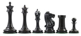 B & Company Antique Reproduction Chess Set in Antiqued Box wood & Ebony wood