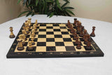 Zagreb '59 Series Luxury Chessmen in Burnt Golden Rose/ Boxwood - 3.75" King Height