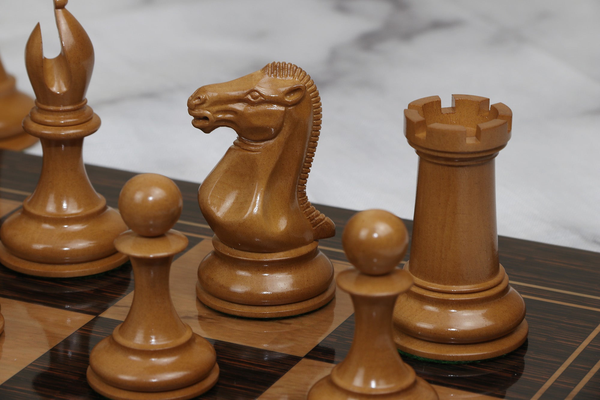 The Brilliant Gold Collector Series Luxury Staunton 4.4" Chess Set