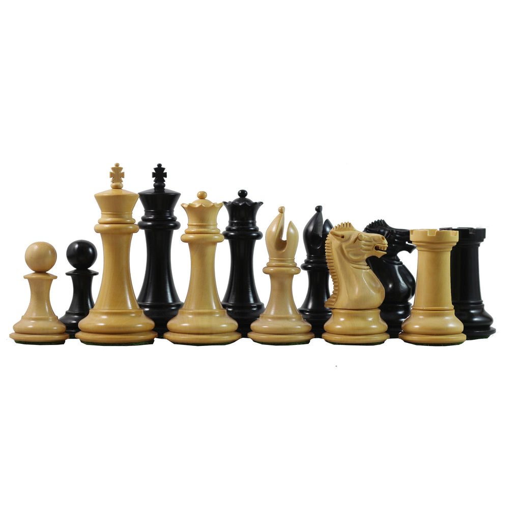 Small Club Collector Series 3" Luxury Staunton Ebony Wood Chess Set