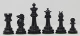 British Chess Company Improved Royal Chessmen, UK 1901/1902 Reproduction 4” Antique chess set in Ebony wood