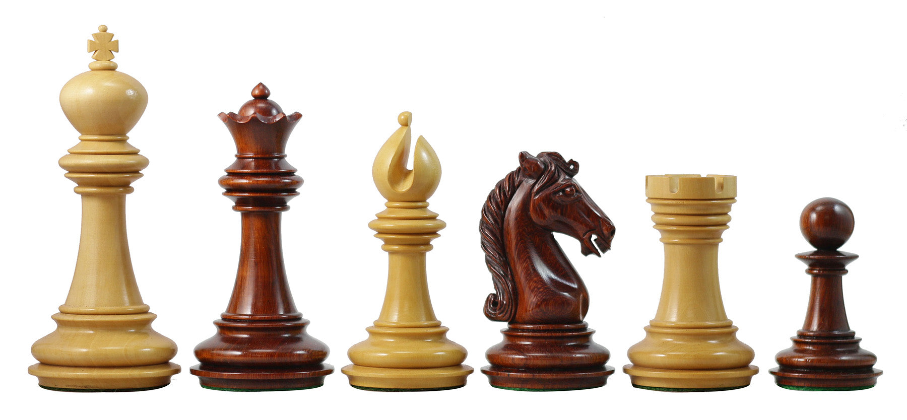 Attica Series Premium Staunton 4" Chess set in Padouk and Box wood