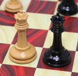Warrior Series Premium Staunton 4" Chessmen in Ebony and Box Wood