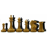 Stroud Club Vintage 1878 Reproduction 3.25" Ebony Wood Chess Set