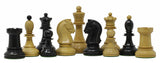 Dubrovnik 1950 Vintage 3.75" Reproduction Chess Set in Ebony Wood