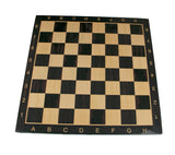 Luxury Chess Board 2" Square with Notations in Ebony/Maple Look