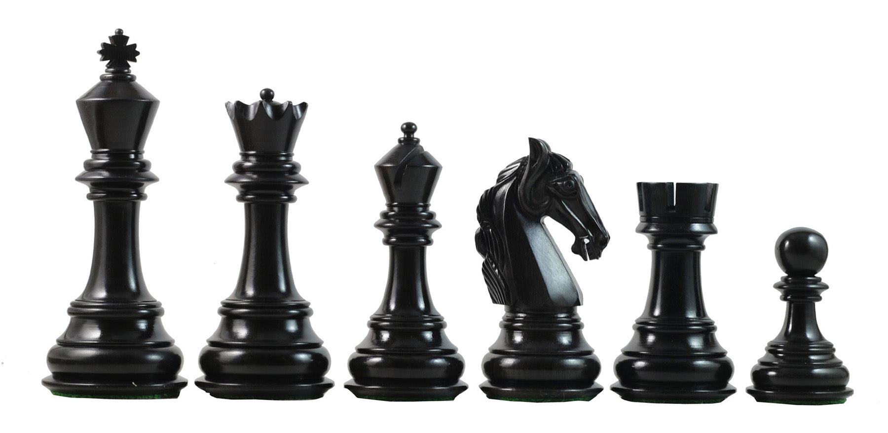 Columbian Series 4.5" Premium Staunton Chess Set in Ebony and Box Wood