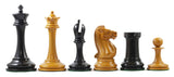 B & Company Antique Reproduction Chess Set in Antiqued Box wood & Ebony wood