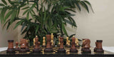 Dubrovink Series 1970 Reproduction 3.75" Luxury Burnt Accacia / Boxwood Chess Set