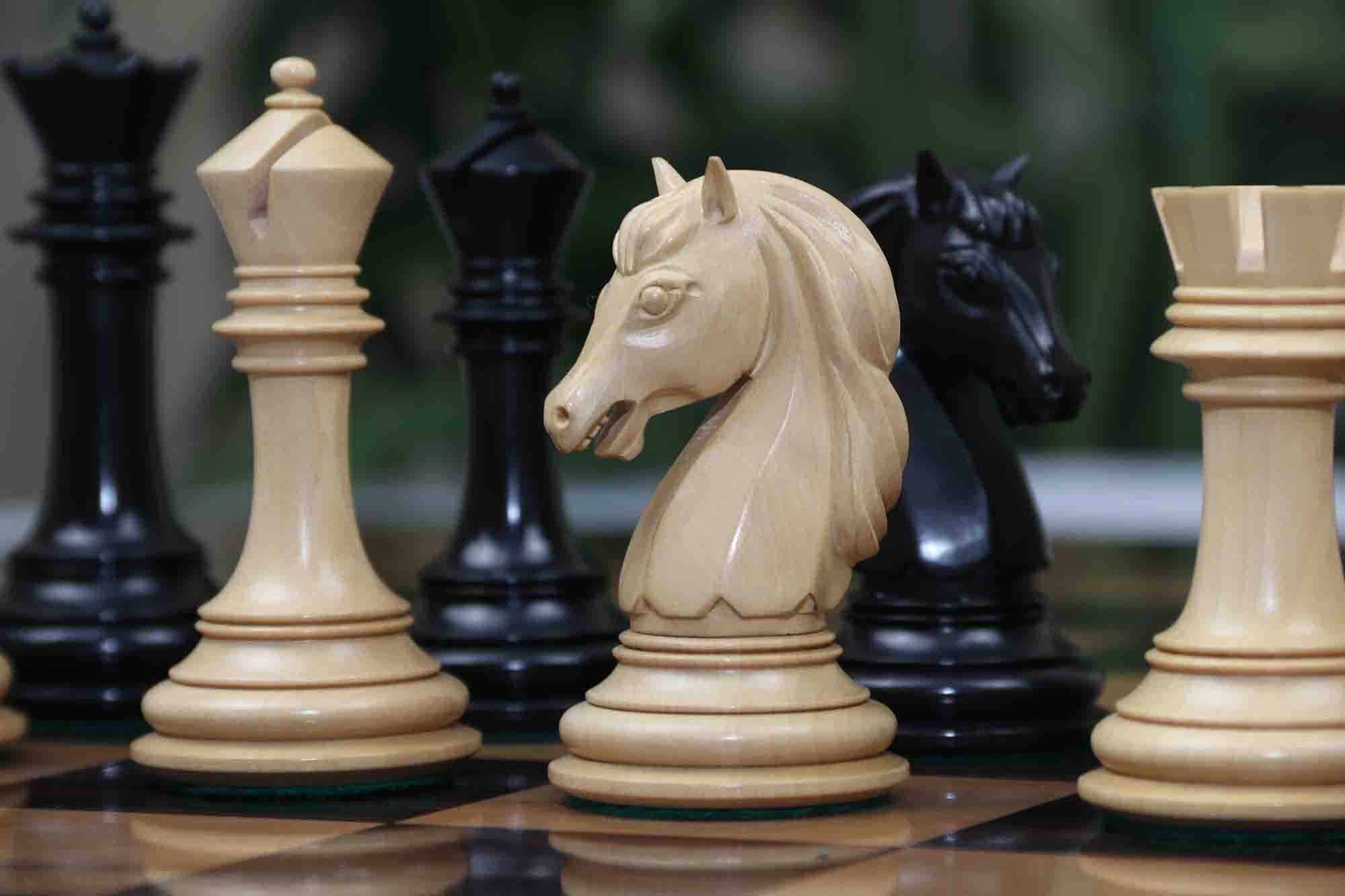 The Cavalry Luxury Chess Set in Ebony & Walnut [RCPB320] - $615.00 -  Regency Chess - Finest Quality Chess Sets, Boards & Pieces
