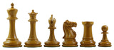 Emil Kemacny 1892-93 Reproduction Staunton Chessmen in Antiqued Boxwood/Ebonised