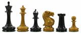 Stroud Club Vintage 1878 Reproduction 3.25" Ebony Wood Chess Set