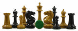 Stroud Club Vintage 1878 Reproduction 3.25" Ebony Wood Chess Set