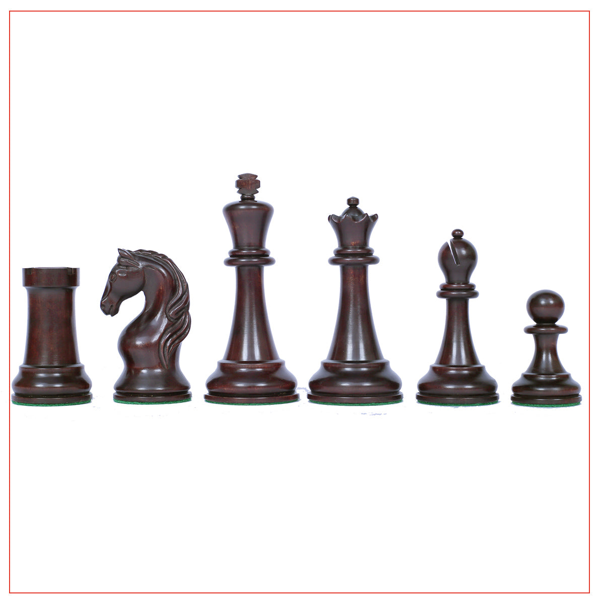 Piatigorsky 1865 Reproduction Staunton 4.5" Chess Pieces