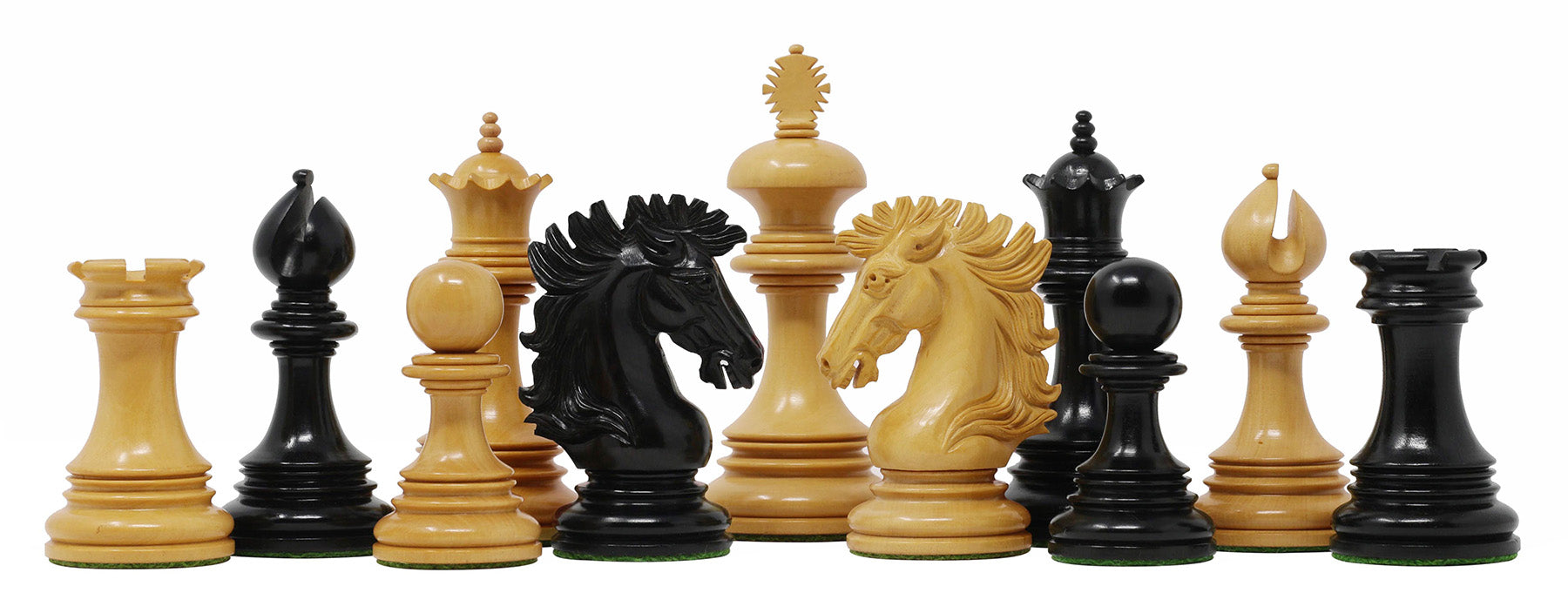 Strachan Series Luxury Staunton 4.25" Ebony Chess Pieces