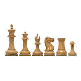 Original Reproduction Nathaniel 1849 Vintage 4.4" Chess Pieces in Boxwood & Ebony