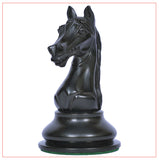 Antique Warrior 4" Chess Set in antiqued box wood and ebony wood