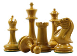 Stroud Club Vintage 1878 Reproduction 3.25" Ebony Wood Chess Set